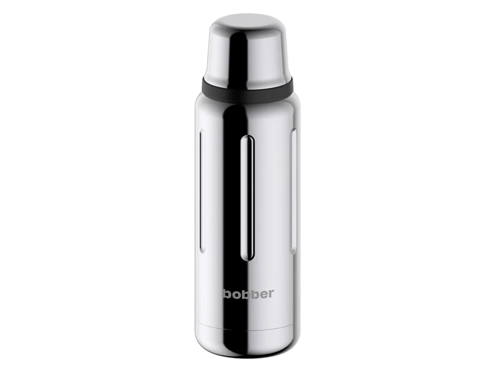 Вакуумный термос Flask 470 мл серебристый зеркальный - фото 2