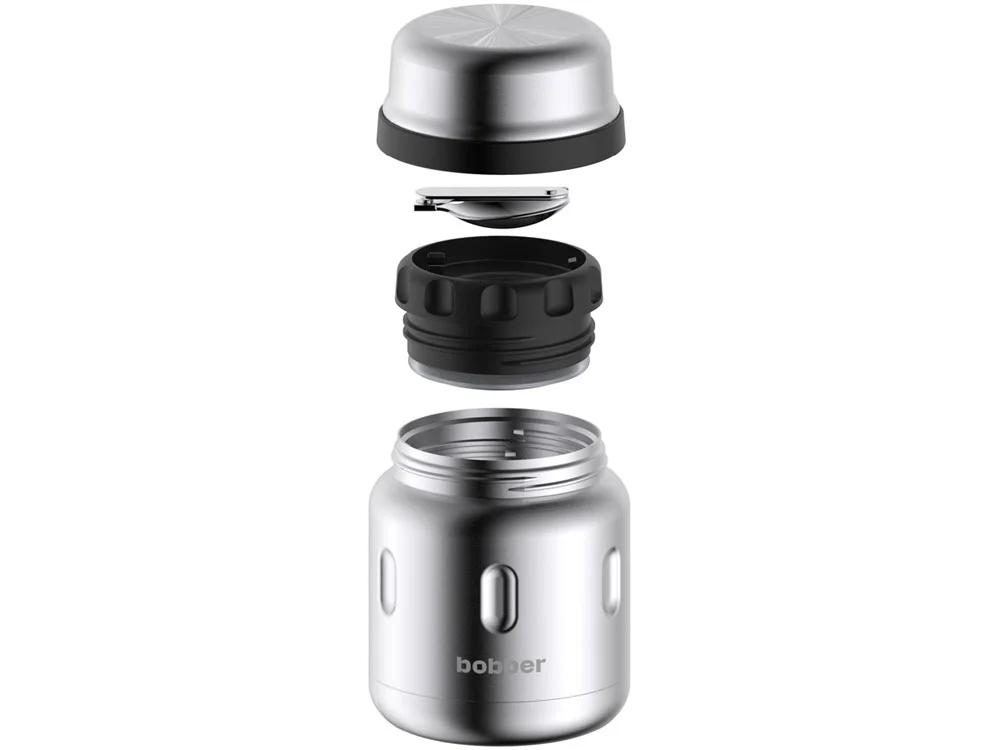 Вакуумный термос для еды Jerrycan 470 мл серебристый матовый - фото 3