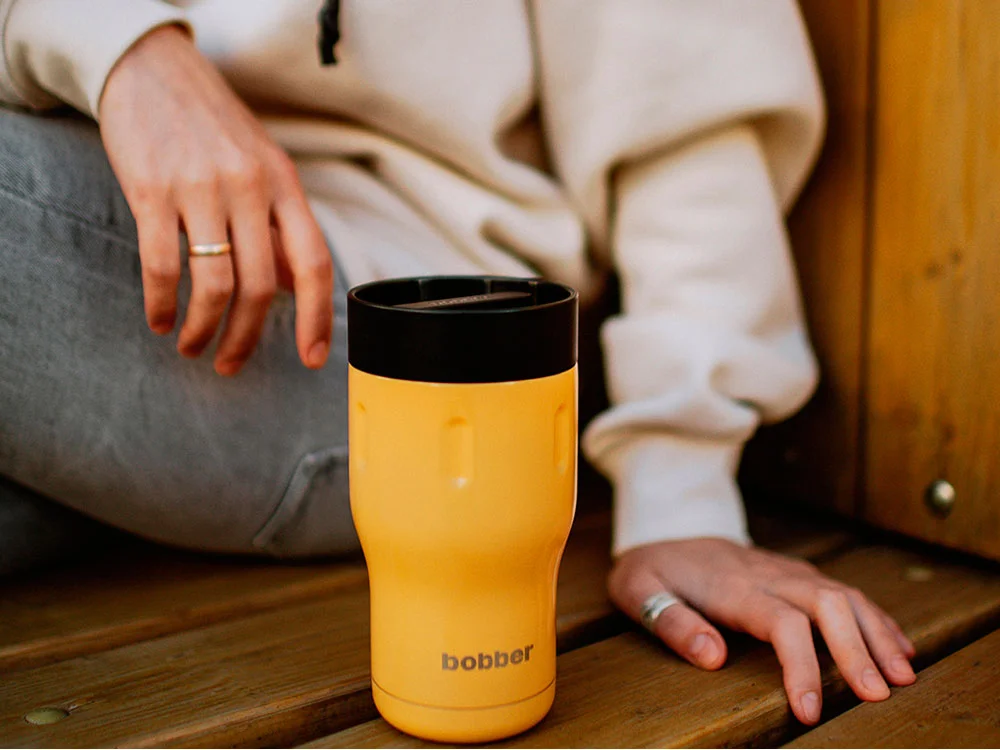 Вакуумная термокружка Tumbler 350 мл оранжевый - фото 8