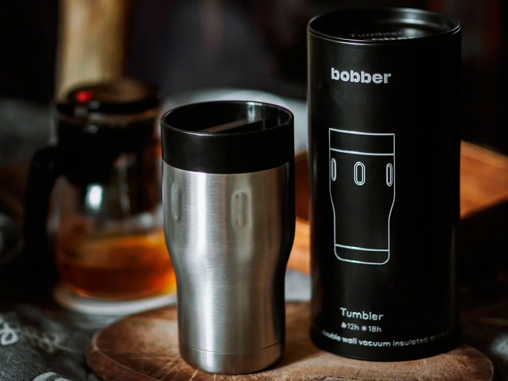 Вакуумная термокружка Tumbler 350 мл серебристый матовый - фото 6