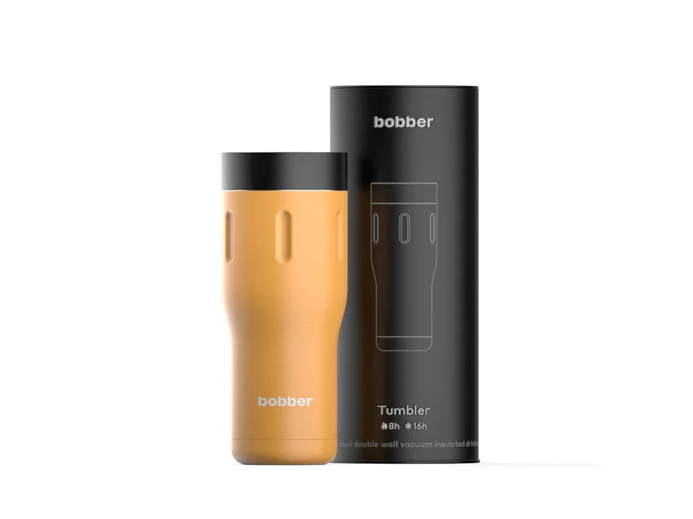 Вакуумная термокружка Tumbler 470 мл оранжевый - фото 1