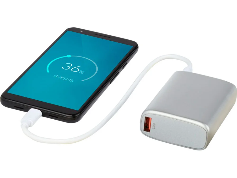 Внешний аккумулятор Tron Mini 9600 mAh серый - фото 6