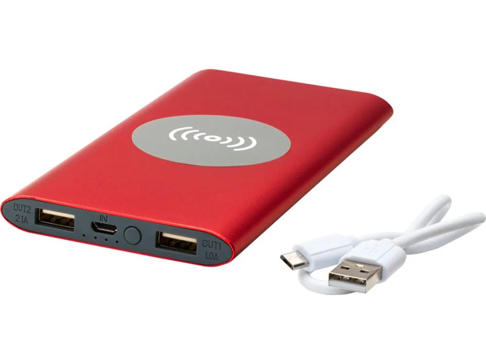 Внешний беспроводной аккумулятор Juice 8000 mAh красный - фото 5