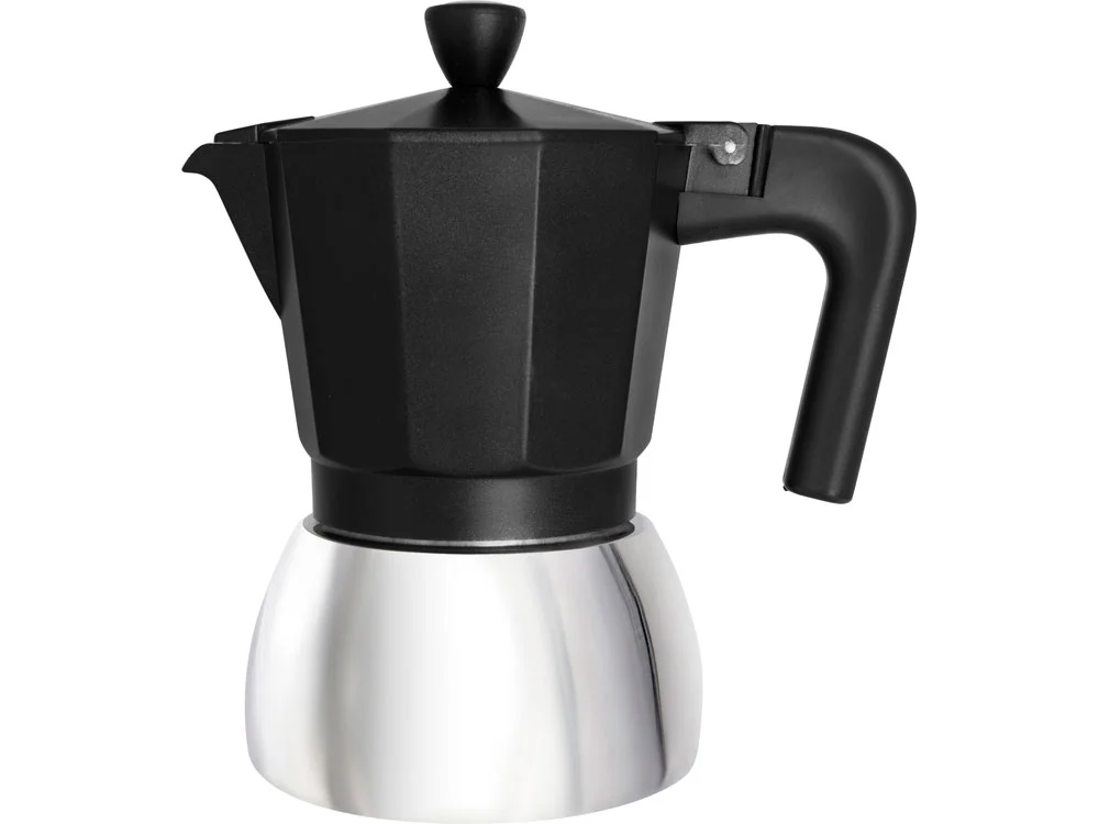 Гейзерная кофеварка Arabica 300 мл черный/серебристый - фото 6