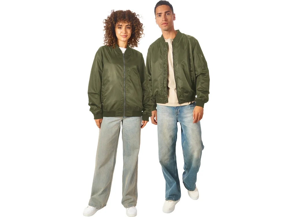 Куртка бомбер Antwerpen унисекс хаки L - фото 7