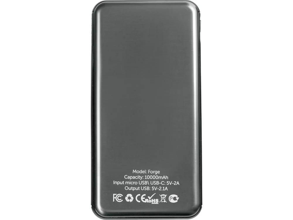 Внешний аккумулятор Forge v.2 10000 mAh серый - фото 3
