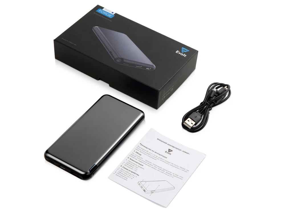 Внешний аккумулятор Forge v.2 10000 mAh серый - фото 7