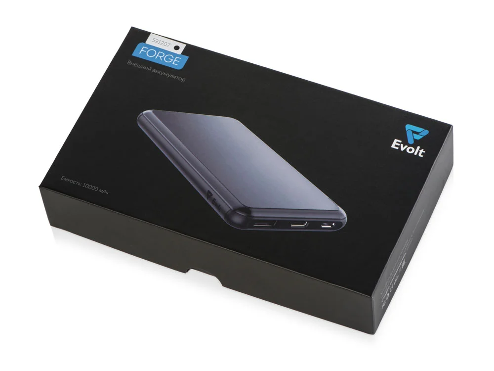 Внешний аккумулятор Forge v.2 10000 mAh черный - фото 8