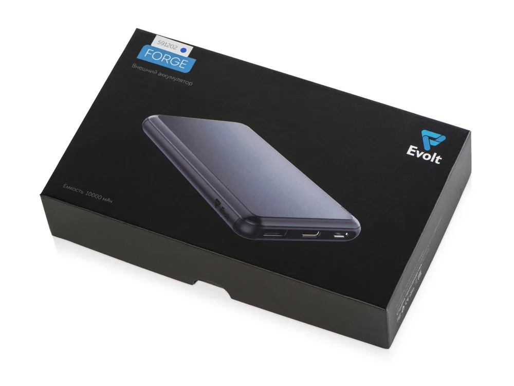 Внешний аккумулятор Forge v.2 10000 mAh синий - фото 8