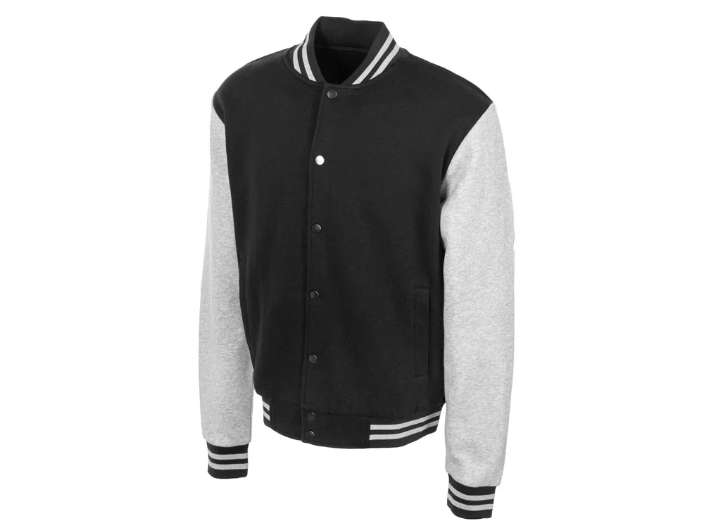 Бомбер «Oxford», унисекс, черный/серый меланж, 2XL - фото 7