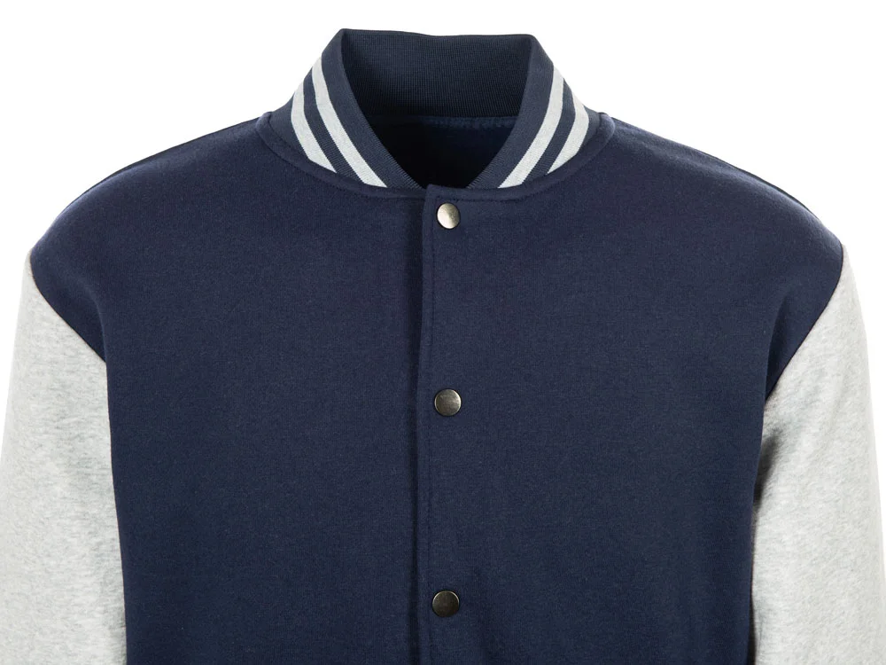 Бомбер Oxford унисекс темно-синий/серый меланж L - фото 11