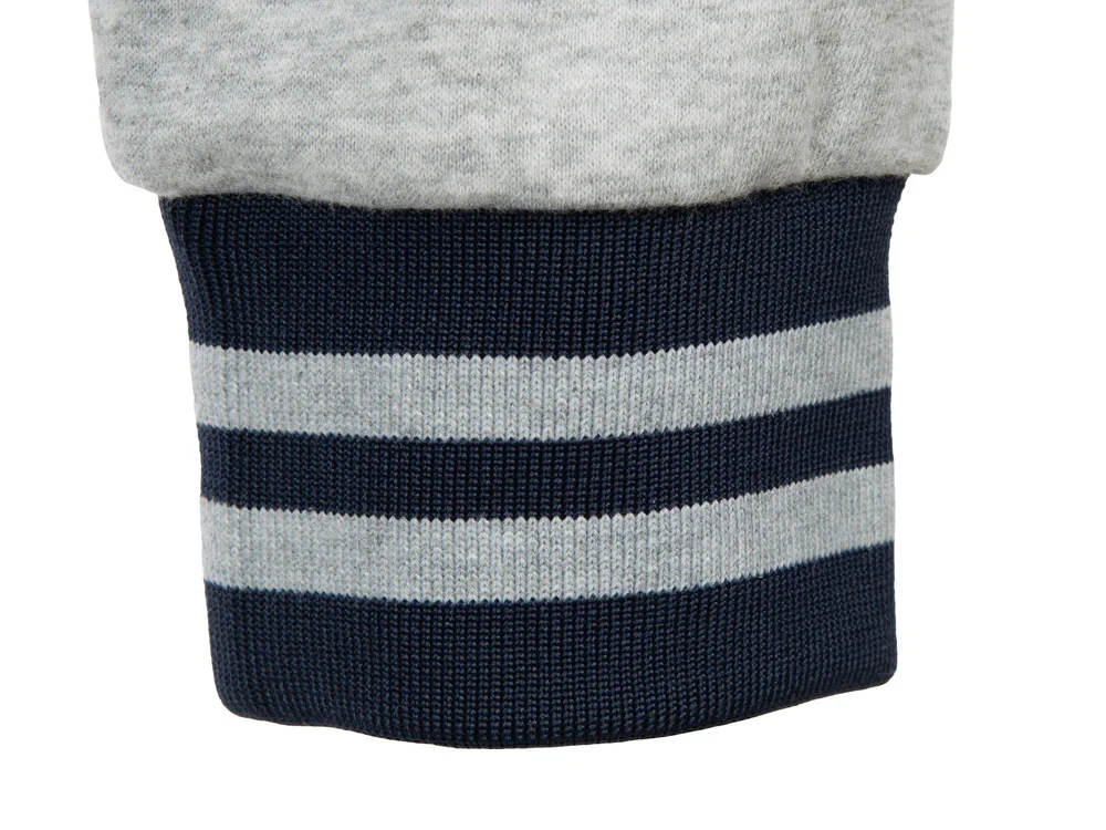 Бомбер «Oxford», унисекс, темно-синий/серый меланж, M - фото 13