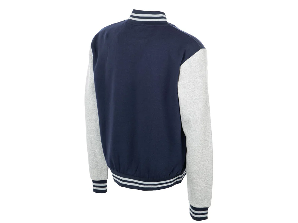 Бомбер «Oxford», унисекс, темно-синий/серый меланж, M - фото 8