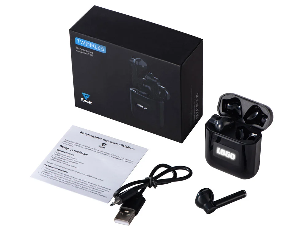 Беспроводные наушники TWS c подсветкой лого «Twinkles» - фото 8