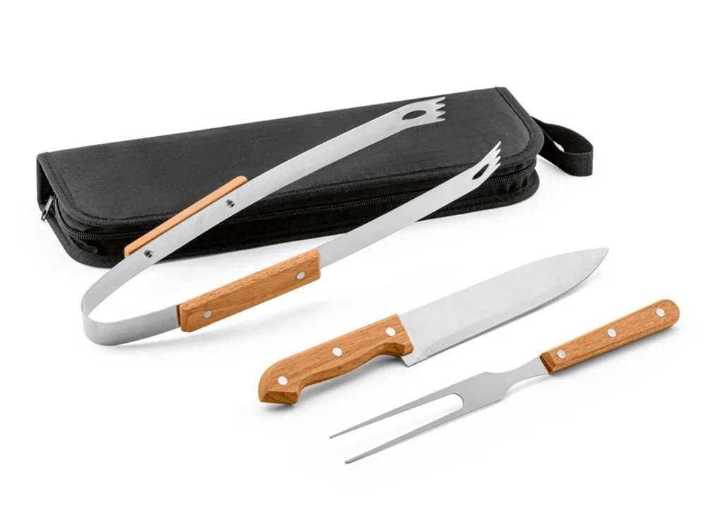 Набор для барбекю «GRILL», натуральный/серебристый, черный - фото 2