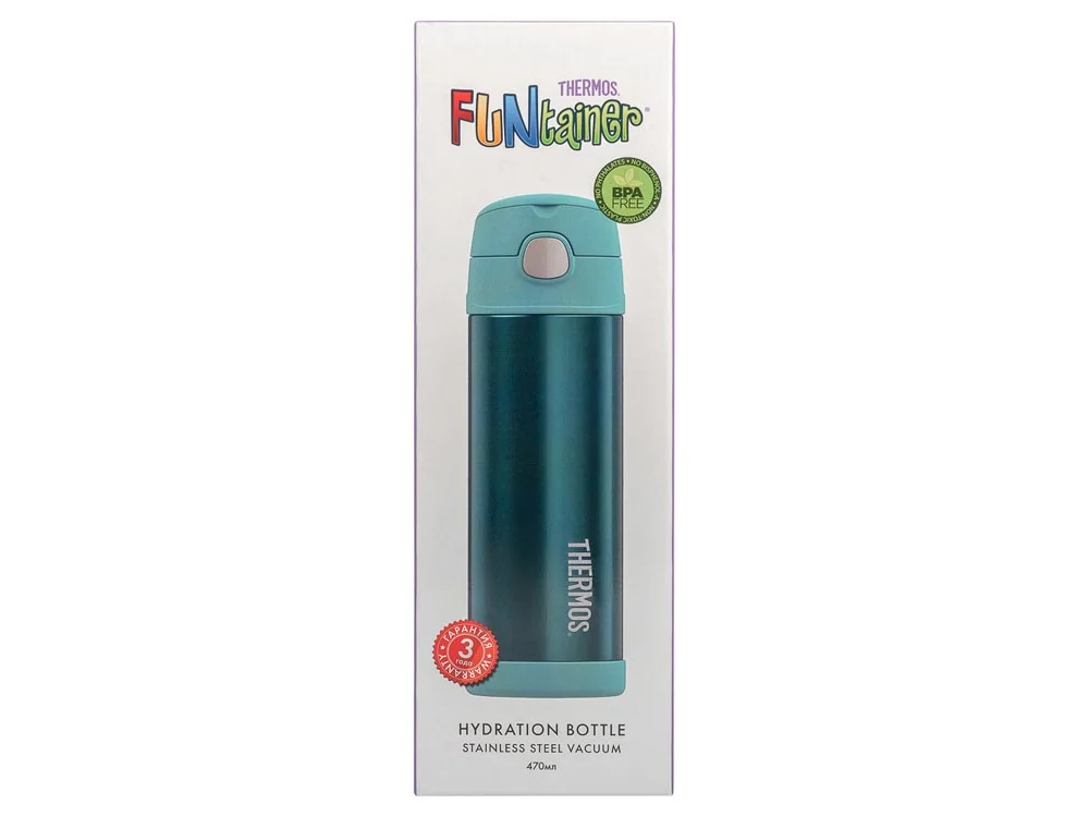 Термокружка Thermos F4023TL бирюзовый 470 мл - фото 5