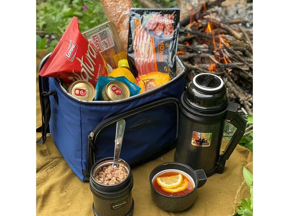 Изотермическая сумка THERMOcafe 36 Can Cooler синий - фото 4