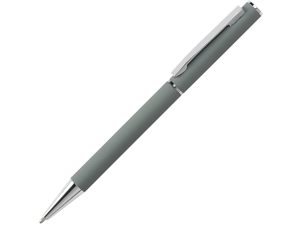 Ручка металлическая шариковая Mercer soft-touch серый/серебристый - фото 1