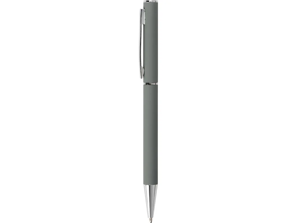 Ручка металлическая шариковая Mercer soft-touch серый/серебристый - фото 3