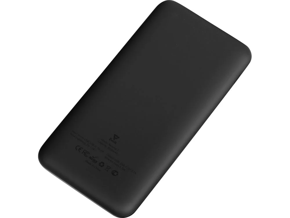 Внешний беспроводной аккумулятор с подсветкой Sinefilo 8000 mAh черный - фото 5