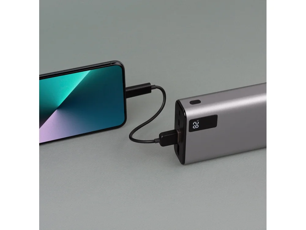 Внешний аккумулятор NEO Journey c быстрой зарядкой 20000 mAh серебристый черный - фото 6