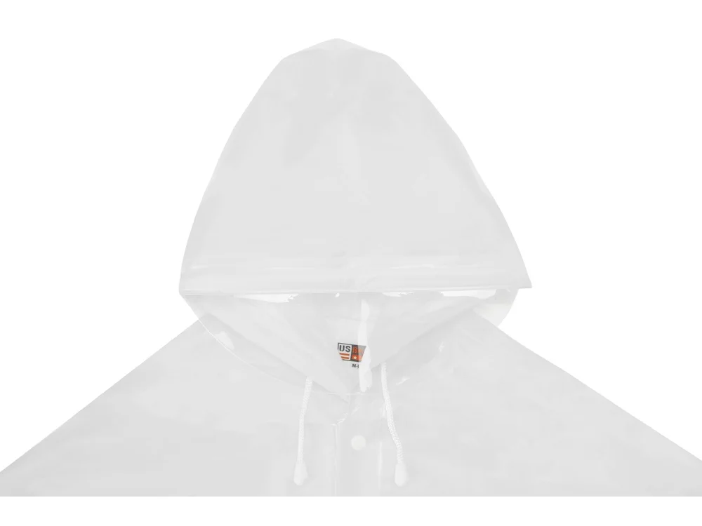 Дождевик Hawaii pro c чехлом унисекс белый M-L - фото 8