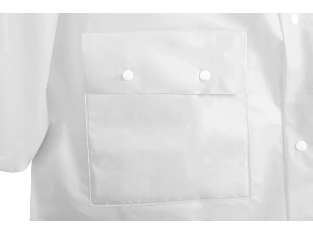 Дождевик «Hawaii pro» c чехлом унисекс, белый - фото 6