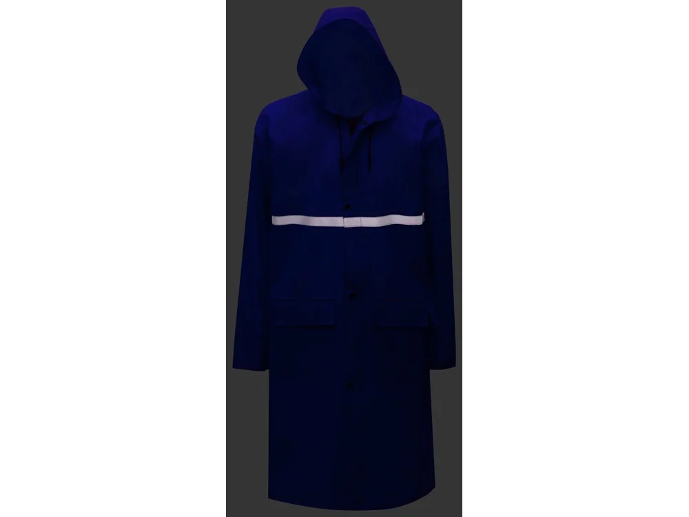 Дождевик со светоотражающей тесьмой Lanai классический синий XS-S - фото 5