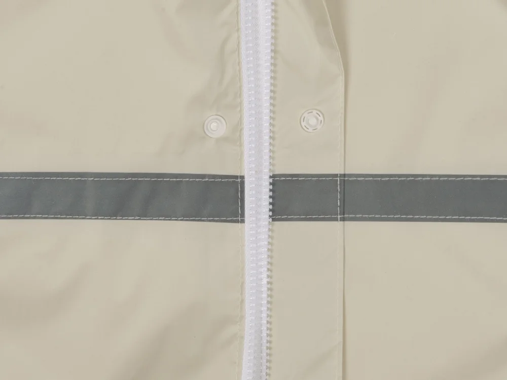 Дождевик со светоотражающей тесьмой Lanai молочный XS-S - фото 10