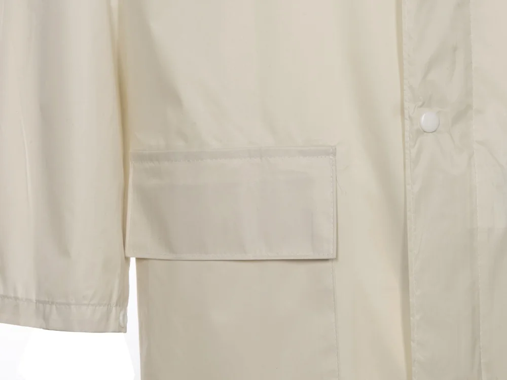 Дождевик со светоотражающей тесьмой Lanai молочный XS-S - фото 8