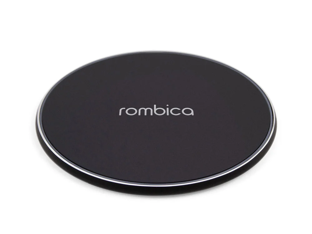 Беспроводное зарядное устройство NEO Core Quick c быстрой зарядкой с логотипом Rombica черный - фото 1