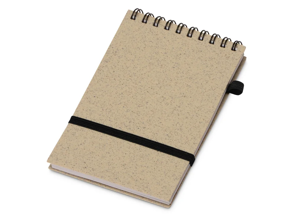 Блокнот Toledo S с шариковой ручкой из пшеницы и пластика бежевый В7 - фото 2