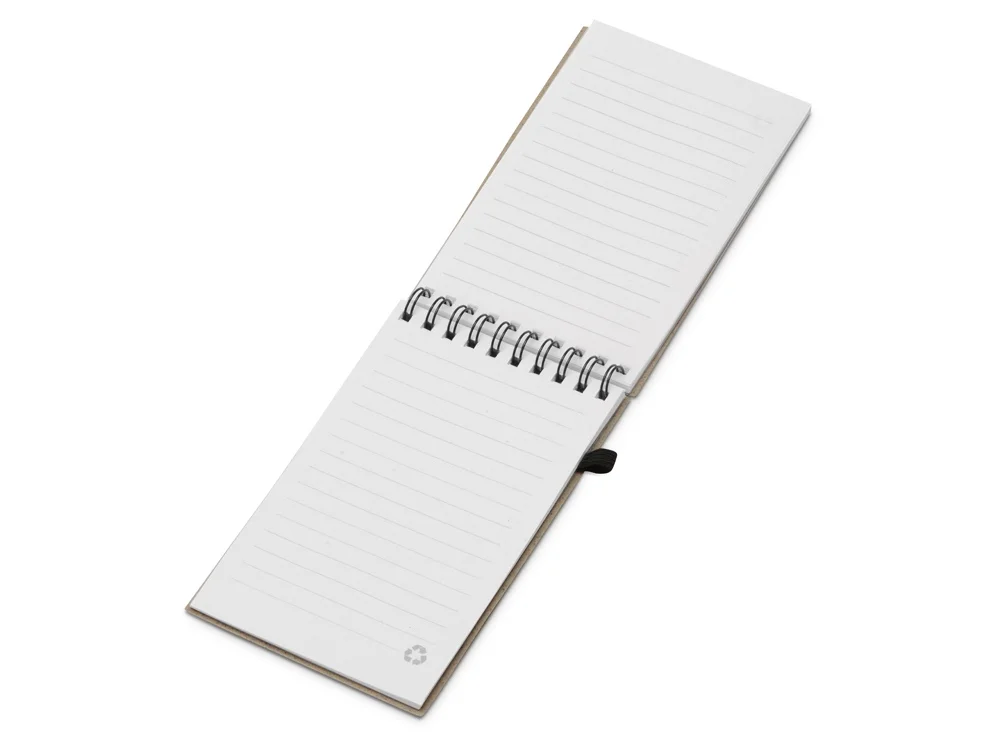 Блокнот Toledo S с шариковой ручкой из пшеницы и пластика бежевый В7 - фото 3