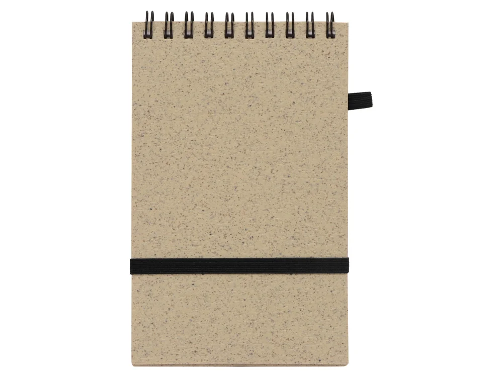 Блокнот Toledo S с шариковой ручкой из пшеницы и пластика бежевый В7 - фото 4