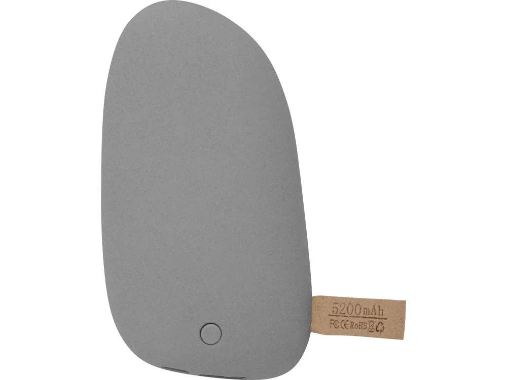 Внешний аккумулятор в форме камня Stone 5200 mAh серый - фото 3