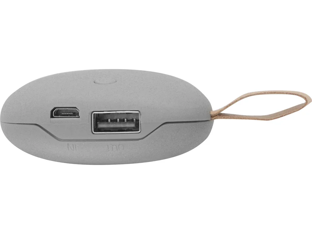 Внешний аккумулятор в форме камня Stone 5200 mAh серый - фото 5