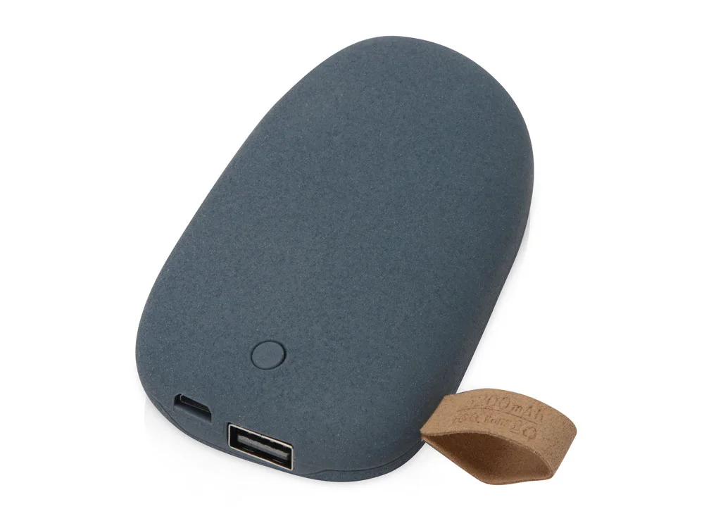 Внешний аккумулятор в форме камня «Stone», 5200 mAh, серо-синий - фото 1