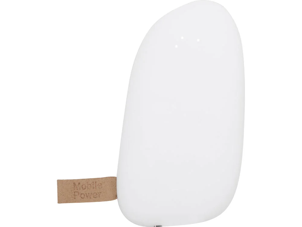 Внешний аккумулятор в форме камня Stone 5200 mAh белый - фото 4