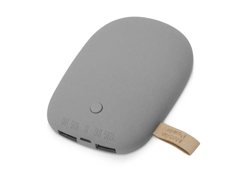 Внешний аккумулятор в форме камня Stone 7800 mAh серый