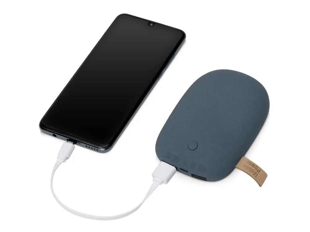 Внешний аккумулятор в форме камня «Stone», 7800 mAh, темно-серый - фото 2