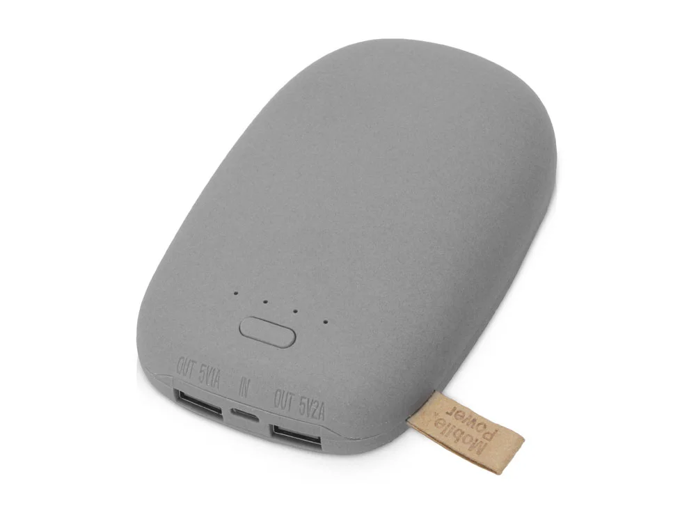 Внешний аккумулятор в форме камня Stone 10400 mAh серый