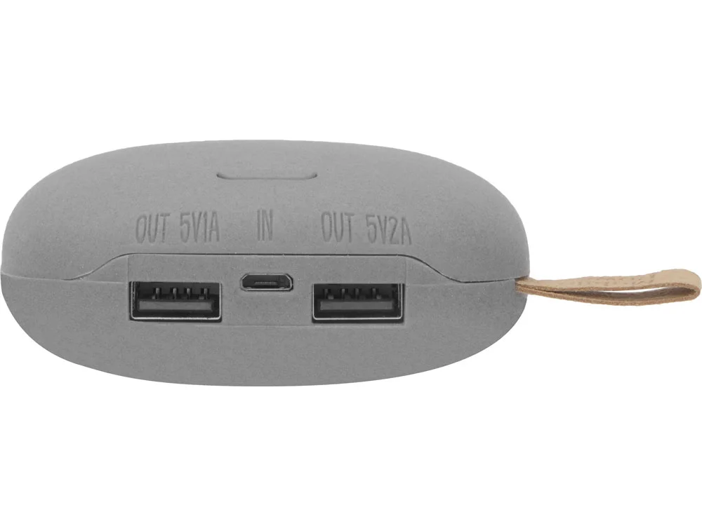 Внешний аккумулятор в форме камня Stone 10400 mAh серый - фото 5