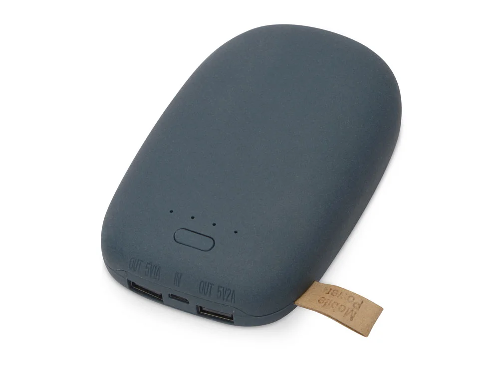 Внешний аккумулятор в форме камня Stone 10400 mAh темно-серый - фото 1
