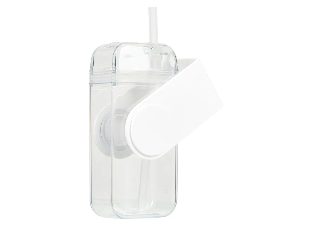 Бутылка для воды JUICY DRINK BOX 290 мл прозрачный белый - фото 2