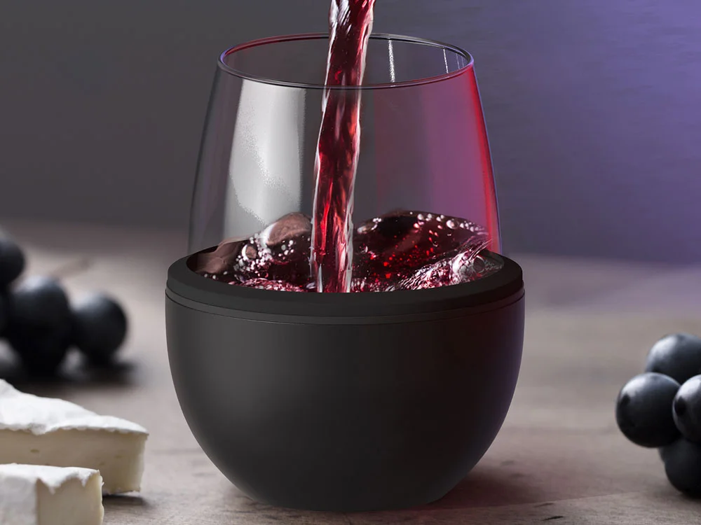 Тумблер для вина «WINE KUZIE», черный, 443 мл - фото 9