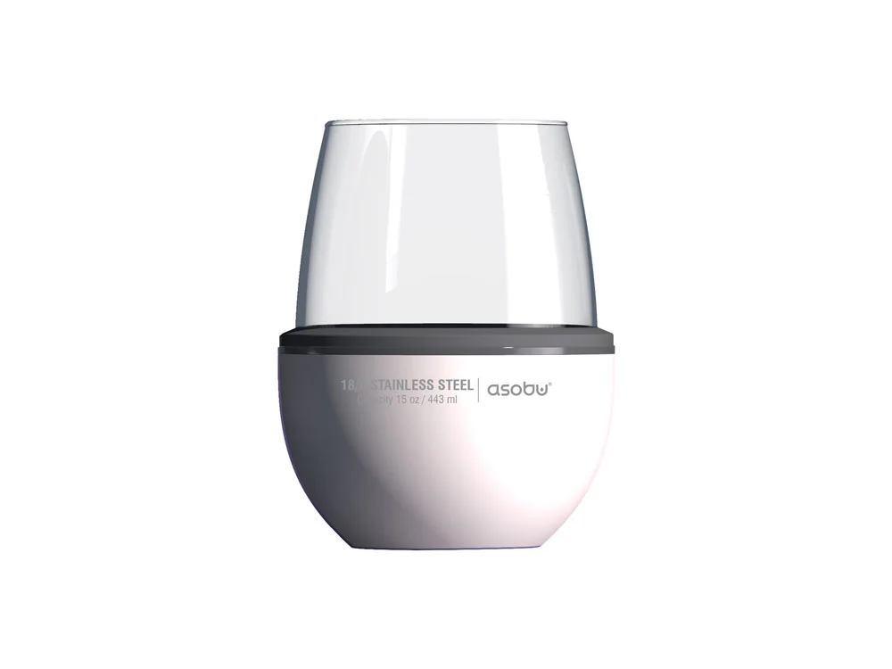 Тумблер для вина WINE KUZIE белый 443 мл - фото 2