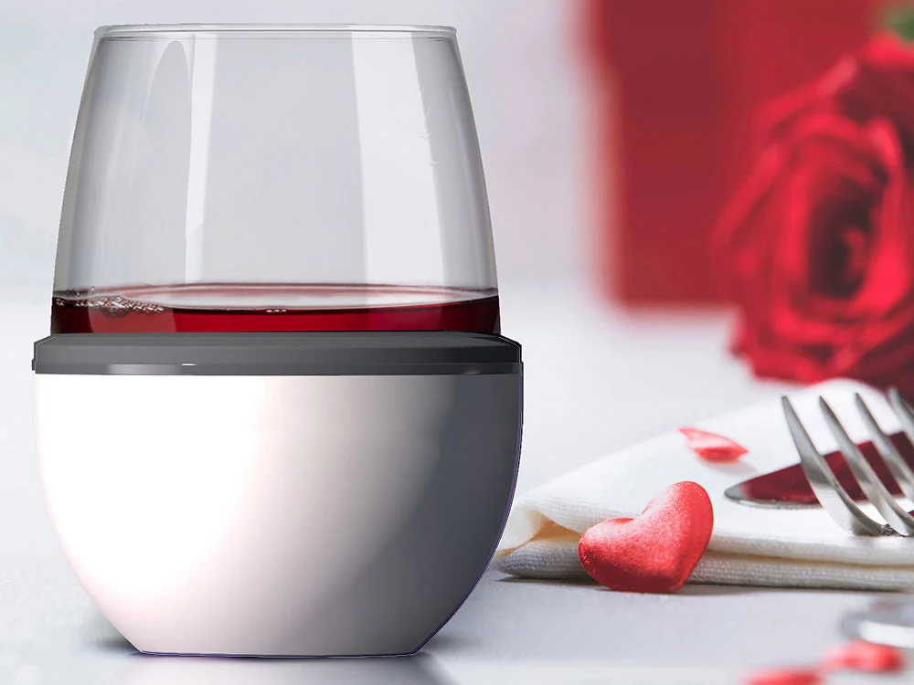 Тумблер для вина WINE KUZIE белый 443 мл - фото 4