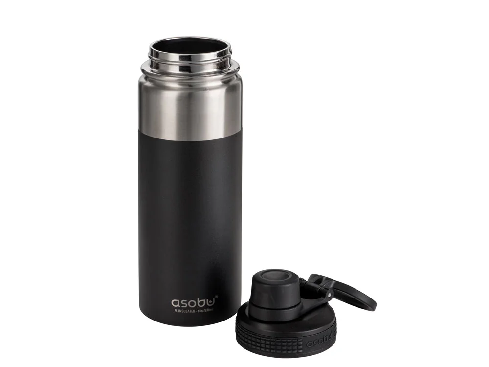 Вакуумная термобутылка ALPINE FLASK 530 мл черный - фото 4