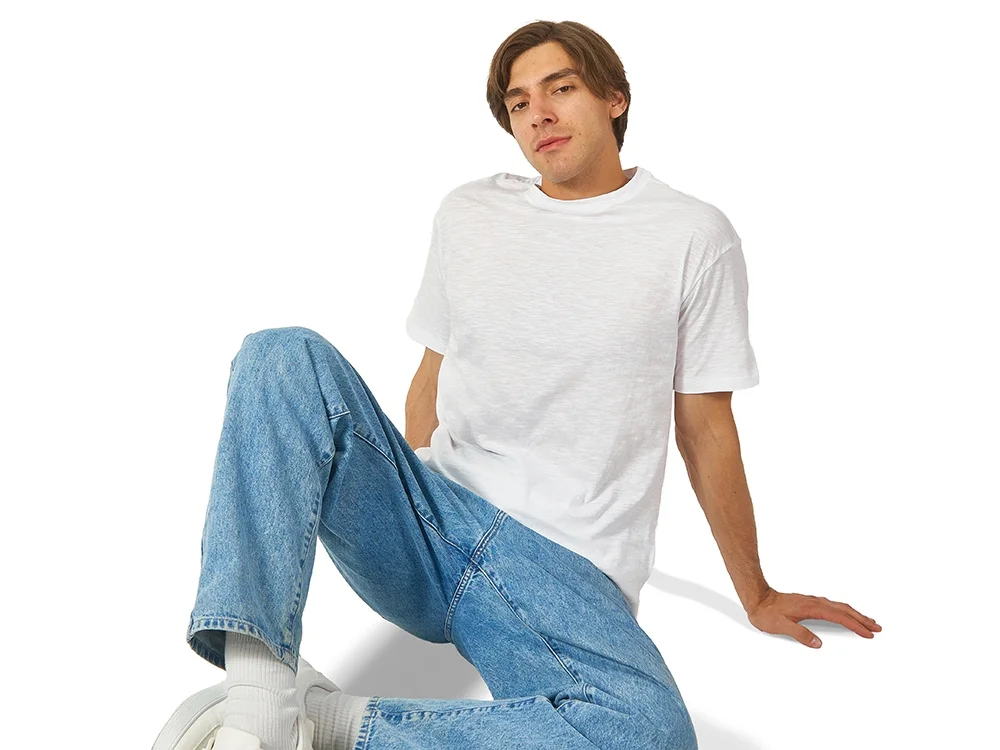 Футболка из текстурного джерси «Portofino», унисекс, белый, M - фото 4