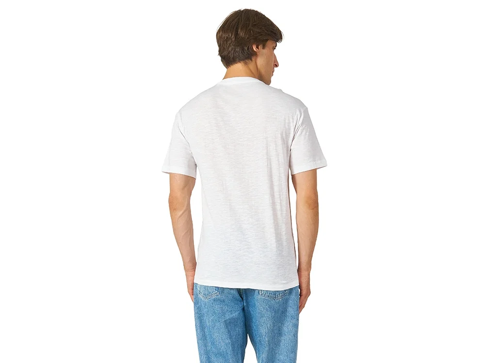 Футболка из текстурного джерси Portofino унисекс белый S - фото 5